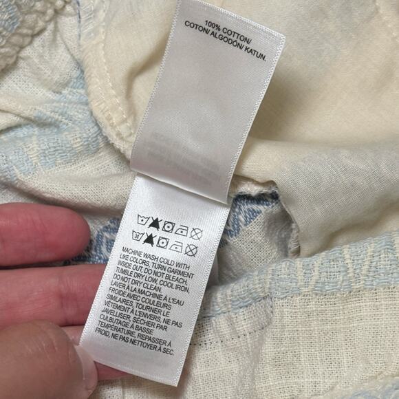 Lucky Brand Dobby Stripe Cotton Drawstring Shorts Size M NWT Blue Multi Stripe - Picture 9 of 11